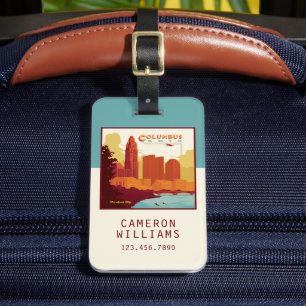 Columbus Ohio   The Arch City Luggage Tag