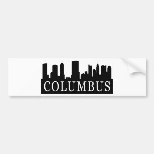 Columbus Skyline Bumper Sticker