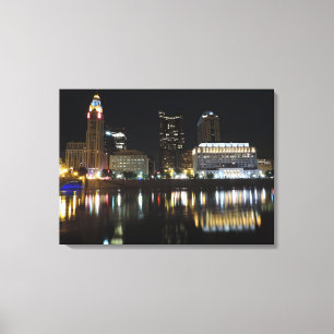 Columbus skyline canvas print