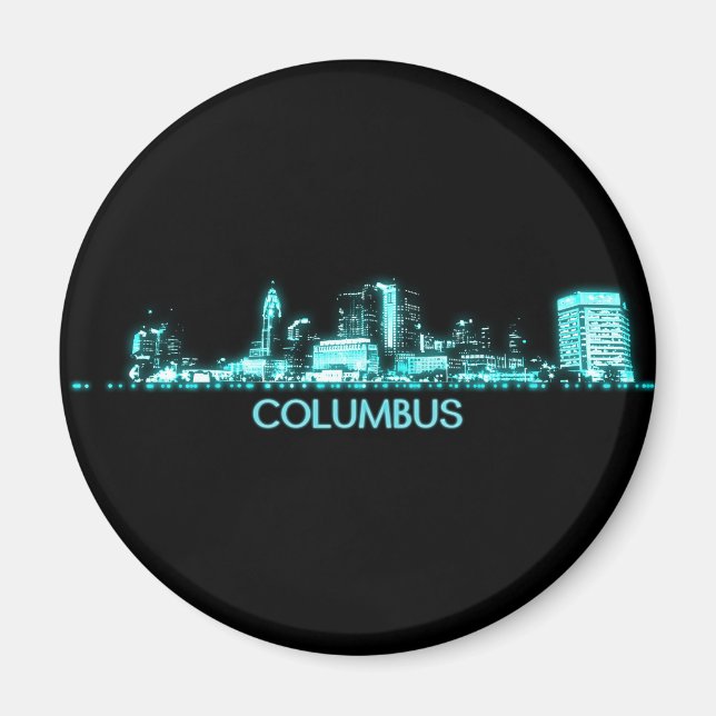 Columbus Skyline Magnet (Front)