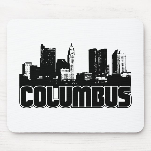 Columbus Skyline Mouse Pad (Front)