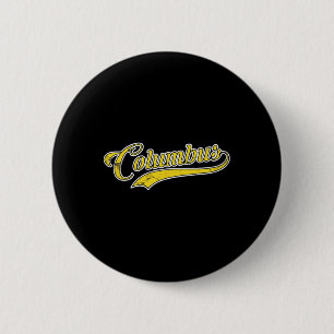 Columbus Soccer Fan Vintage  6 Cm Round Badge