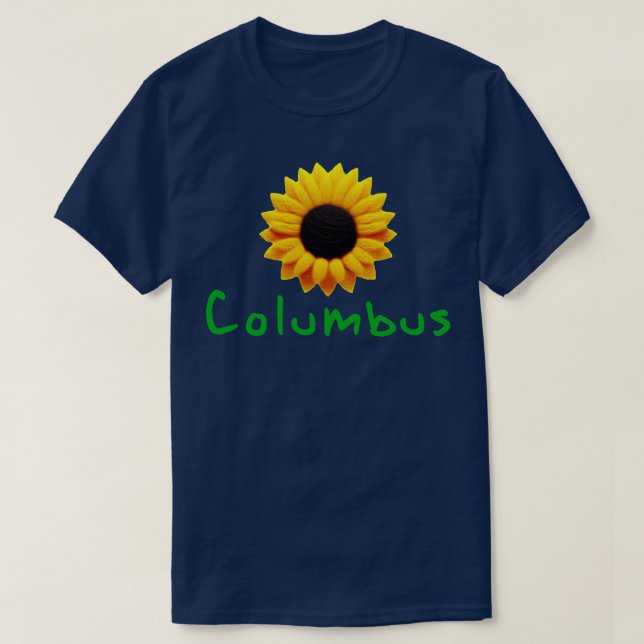 Columbus Sunflower T-Shirt (Design Front)