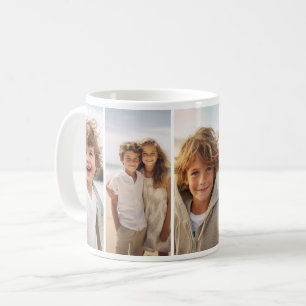 Column 5 Photo Collage - Thin Vertical Modern Grid Coffee Mug