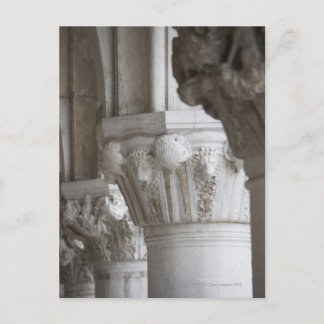 Column detail of the Doges' Palace Venice Italy Postcard