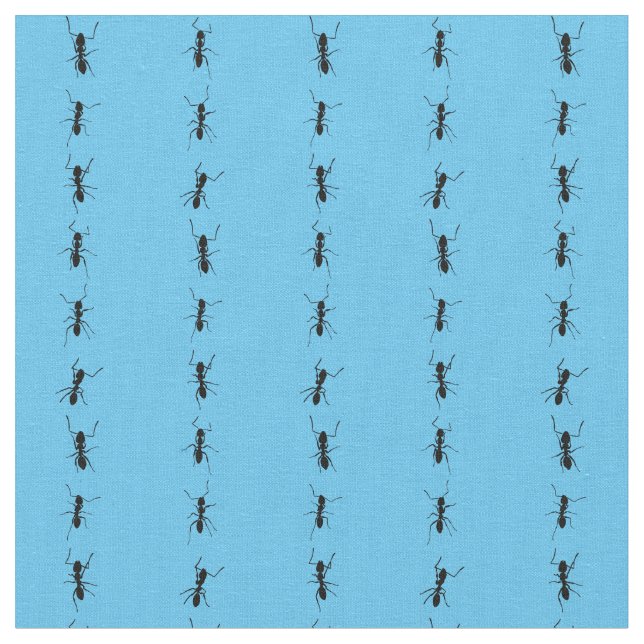 column of ants pinstripe fabric (Close Up)