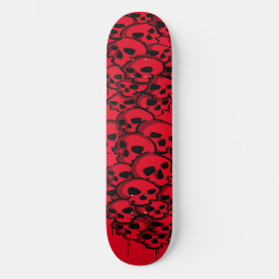 Column Of Skulls Graffiti Skateboard