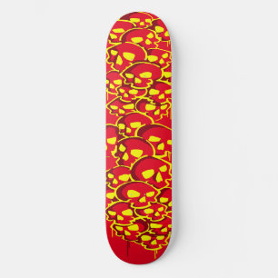Column Of Skulls Graffiti Skateboard