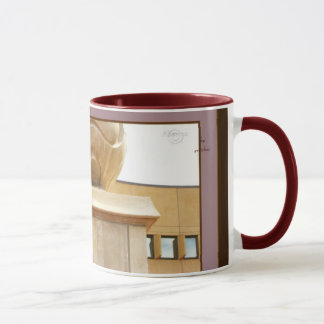 Column's Sphere and Red Railing 2 Coffee Tea Mug