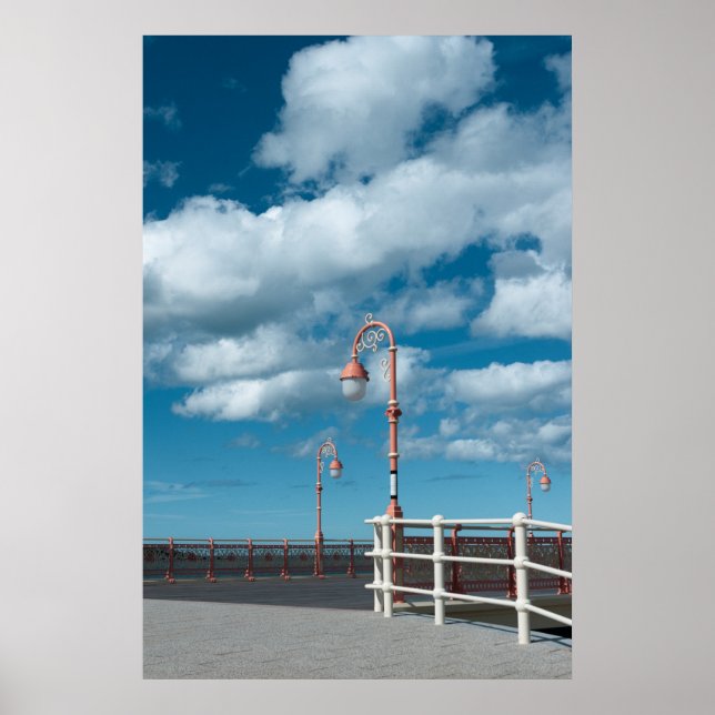 Colwyn Bay Pier Lamps Poster (Front)