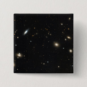 Coma Cluster of galaxies 15 Cm Square Badge