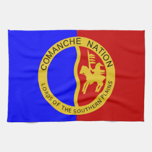 Comaanche Nation Flag Tea Towel
