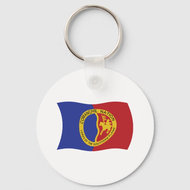 Comanche Nation Flag Keychain (Front)