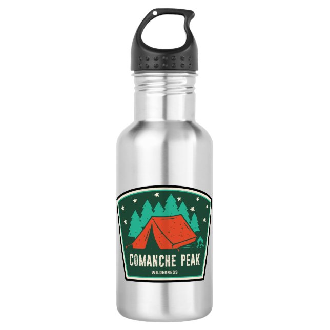Comanche Peak Wilderness Colorado Camping 532 Ml Water Bottle (Front)