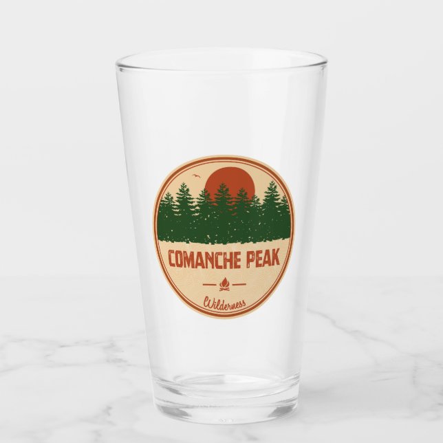 Comanche Peak Wilderness Colorado Glass (Front)