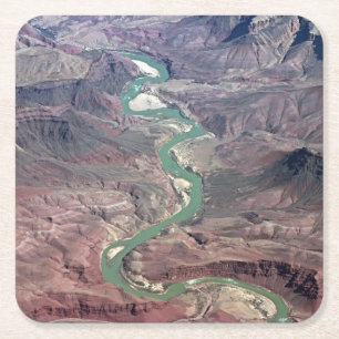 Comanche Point, Grand Canyon Square Paper Coaster