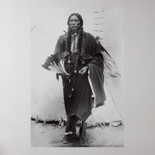 Comanche Warrior Chief Quanah Parker c. 1885 Poster