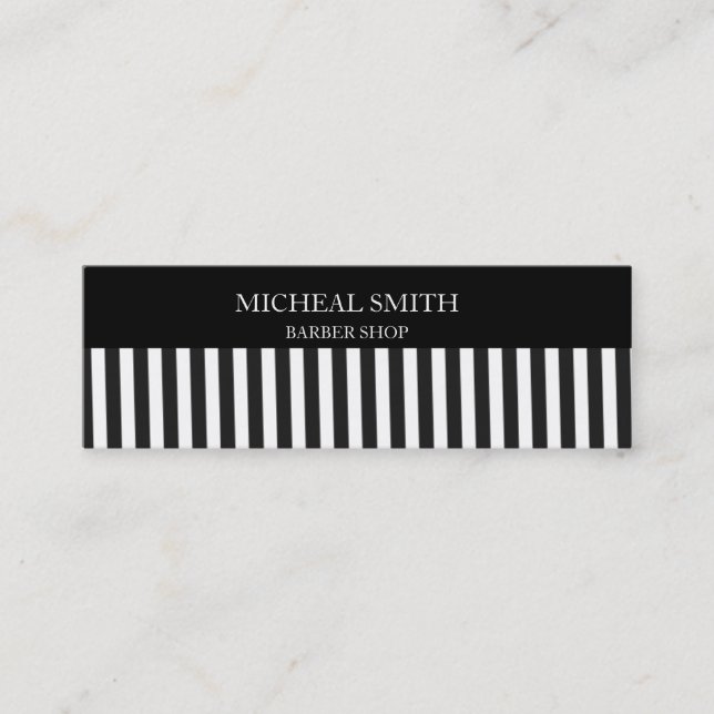 Comb hair salon professional cover mini business card (Front)