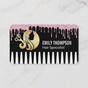 Comb Hair Stylist Barber Shop Business Card