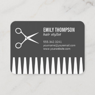 Comb Hair Stylist Business Card