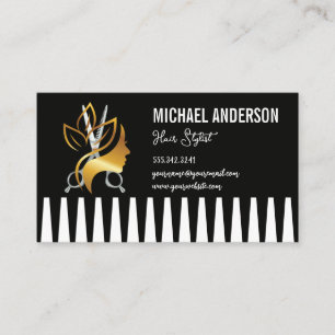 Comb Salon Logo Business Card