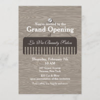 Comb Sign Salon Grand Opening Announcement