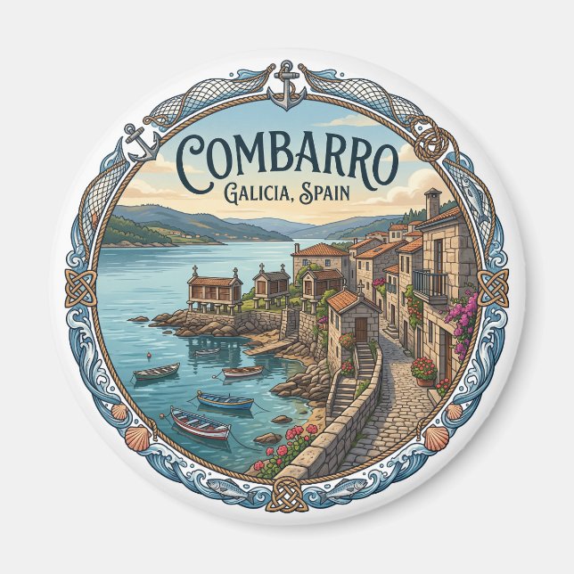 Combarro Poio Spain Magnet (Front)