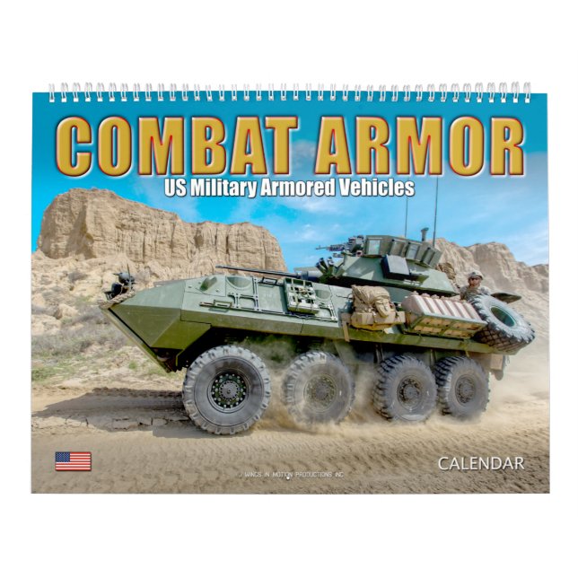 COMBAT ARMOR - US Military Armoured Vehicles Calendar (Cover)