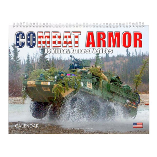 COMBAT ARMOR - US Military Armoured Vehicles Calendar (Cover)