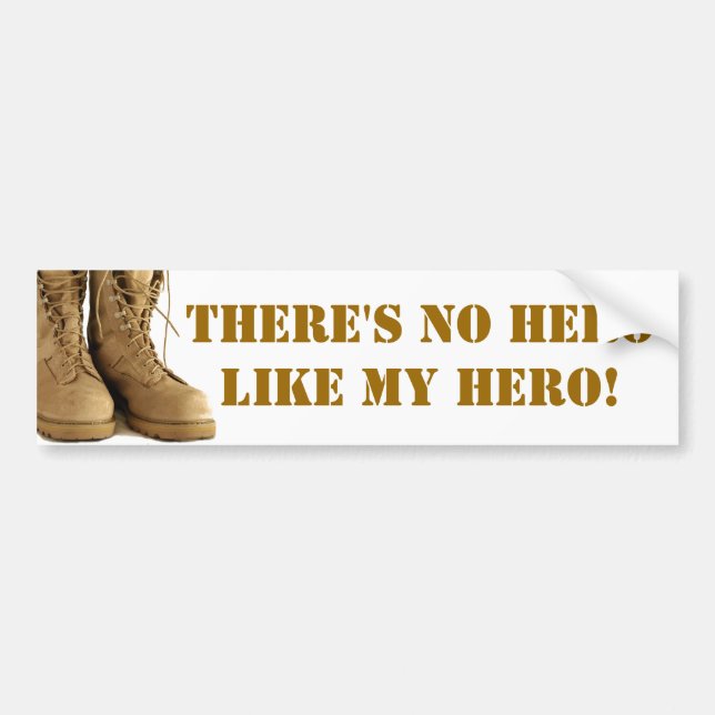 combat boots bumper sticker (Front)