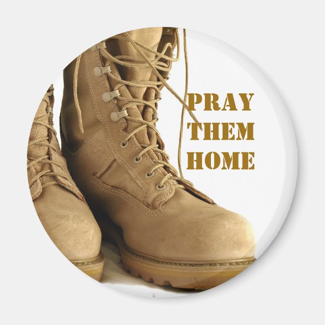 combat boots magnet (Front)