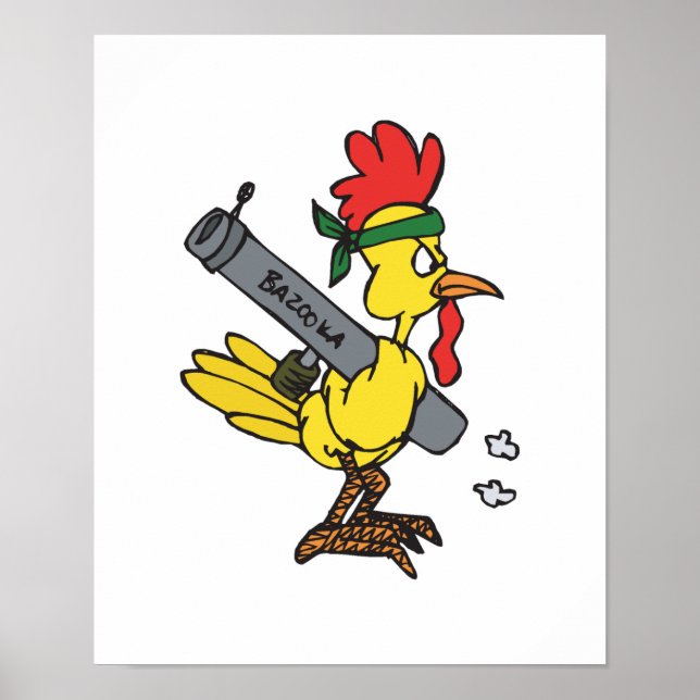 combat chicken poster (Front)