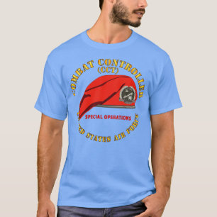 Combat Control Team Badge w Red Beret SOF USAF X T-Shirt