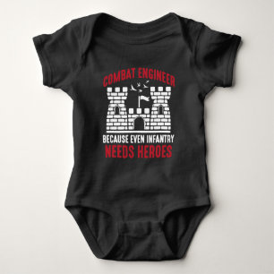 Combat Engineer Hero Army Engineering Infantry Baby Bodysuit