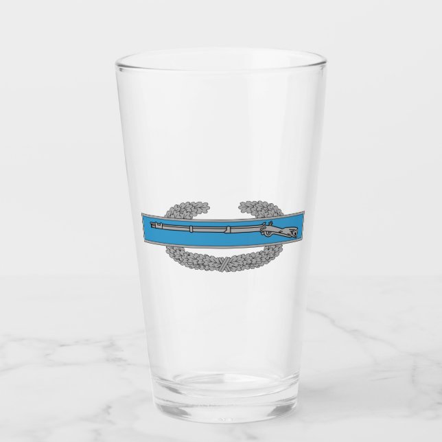 Combat Infantryman Badge CIB Army Veteran Glass (Front)