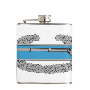 Combat Infantryman Badge CIB Army Veteran Hip Flask