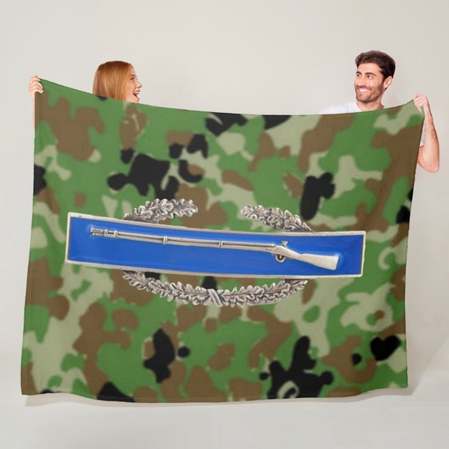 COMBAT INFRANTRYMAN'S BADGE (CIB) FLEECE BLANKET (In Situ)