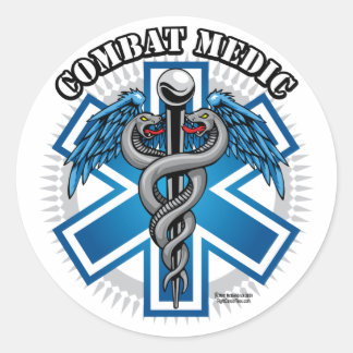 Combat Medic Classic Round Sticker