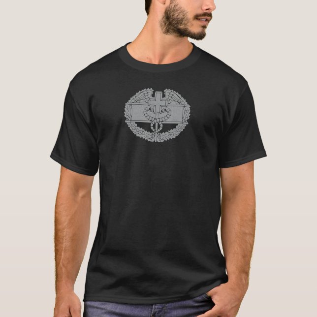 Combat Medic T-Shirt Army Veteran Tee (Front)