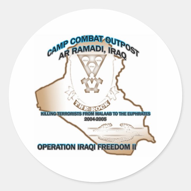 combat outpost 1-503rd sticker (Front)