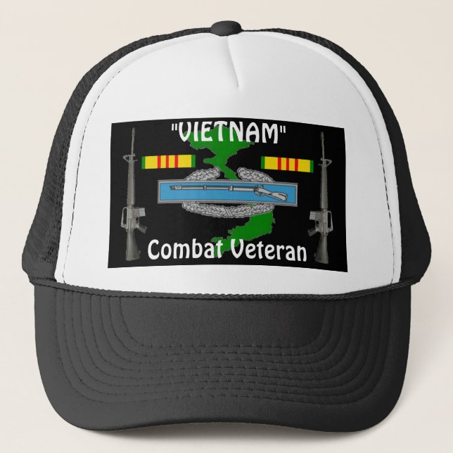 Combat Vet Vietnam Ball Cap 1/b (Front)