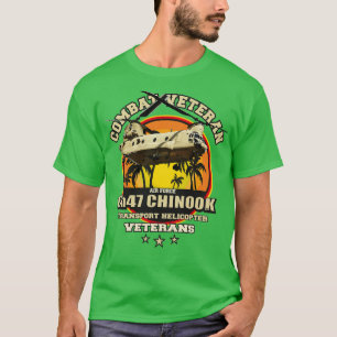 Combat veteran CHINOOK Helicopter T-Shirt