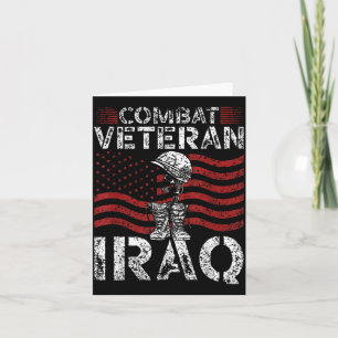 Combat Veteran Iraq Deployment Day Of Veterans War Card