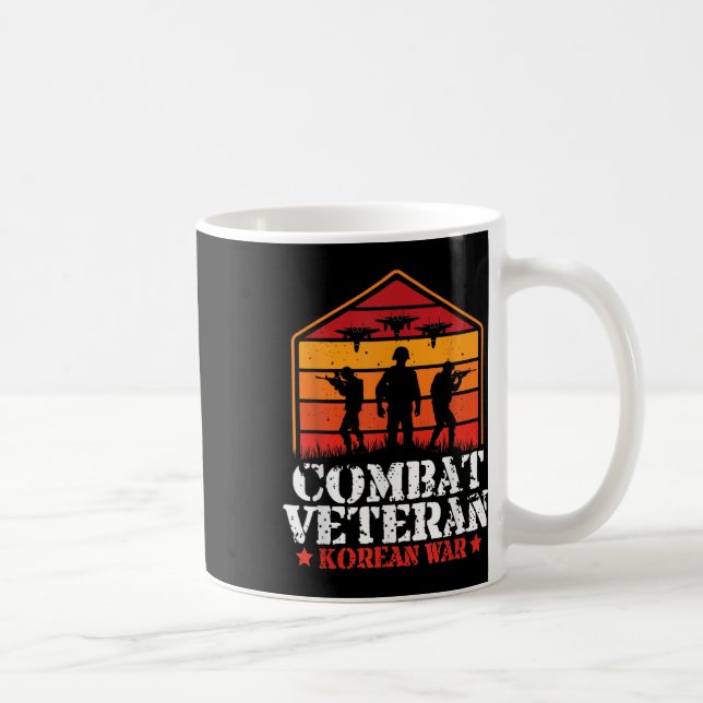 Combat Veteran Korean War Veterans Day  Coffee Mug (Right)