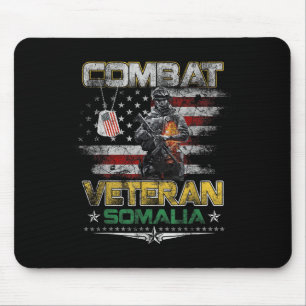 Combat Veteran Somalia Military Vintage Flag Veter Mouse Pad