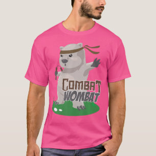 Combat Wombat Funny Karate Wombat Martial Artist T-Shirt