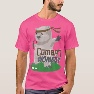 Combat Wombat Funny Karate Wombat Martial Artist T-Shirt