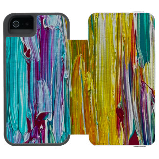 Combed Flower Field Art Incipio Watson™ iPhone 5 Wallet Case