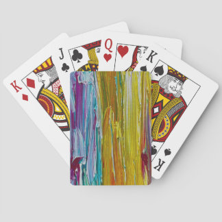 Combed Flower Field Art Playing Cards