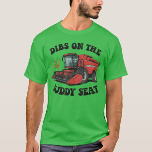 Combine Harvester Dibs onhe Buddy Seat oddler Boys T-Shirt